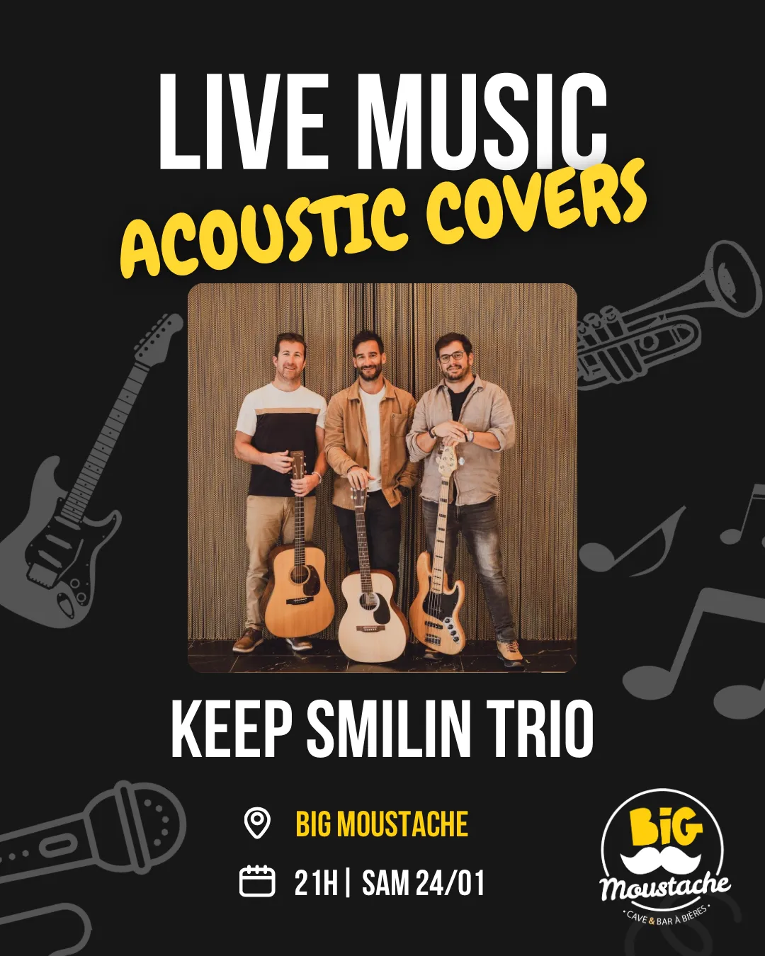 Concert Keep Smilin’ trio